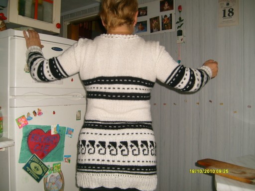 Sweter dwukolorowy 2
