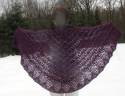 Chusta zrobiona na podstawie wzoru Echo Flower Shawl. Zako�czy�am j� jednak w innym momencie.